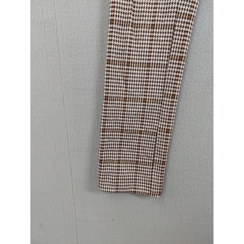 Free People Women Pants 0 Multicolor Plaid Houndstooth Pocket Stretch Career - Picture 4 of 15